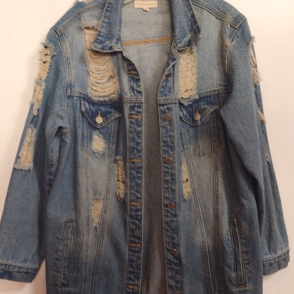 Dance & Marvel Jackets & Coats Dance Marvel Destroyed Jean Jacket M